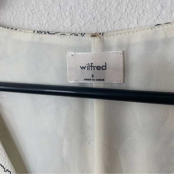 ARITZIA | Wilfred Nazaire Dress Buttoned Fit-and-Flare Mini White & Yellow Sz SM - Picture 4 of 8